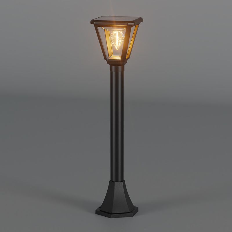 PY-LED GR D02 Lampu Taman Suria Atas Persegi