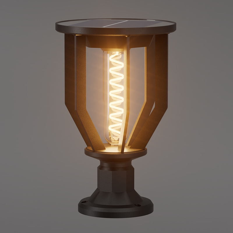 Lampu Taman Suria Bulat PY-LED GR D04